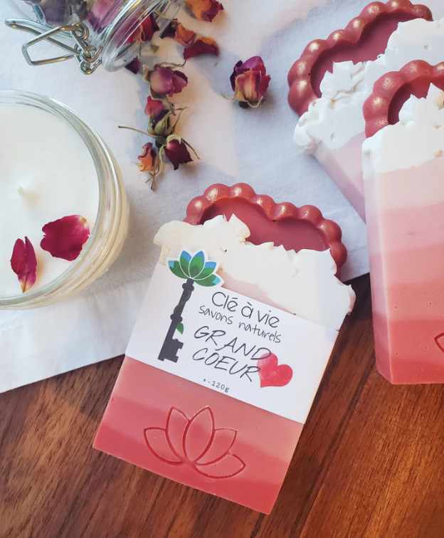 Savon Grand coeur - Clé à vie